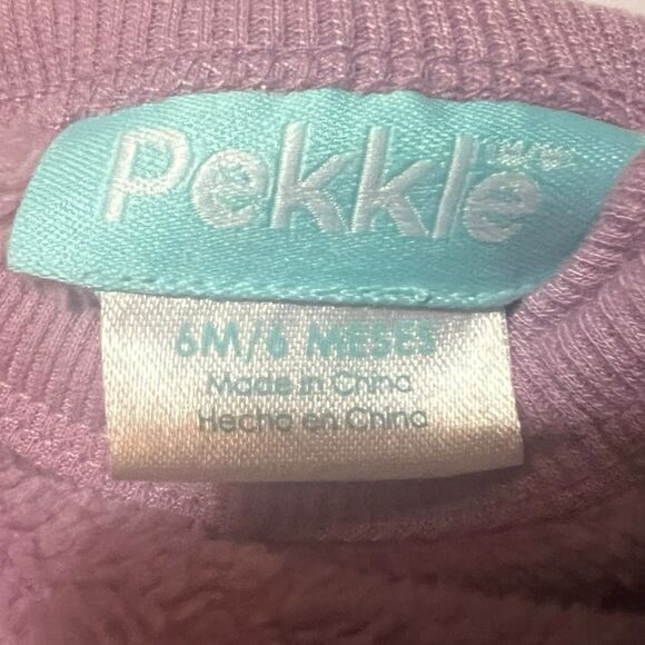 Pekkle Baby Girl 4pc Outfit 6M Plush Sweatshirt Koala Bodysuit Floral Leggings - Picture 6 of 9